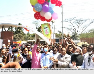 লালমোহনে হাজী নূরুল ইসলাম চৌধুরী মহাবিদ্যালয়ে শিক্ষার্থীদের নবীন বরণ উৎসব