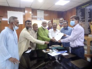 দ্রব্যমূল্যের উর্ধ্বগতির প্রতিবাদে ভোলায় জেলা প্রশাসক বরাবর বিএনপির স্মারকলিপি প্রদান