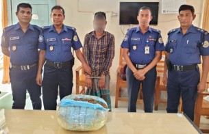 ভোলায় শপিং ব্যাগের মধ্যে মিললো  ৫ কেজি গাঁজা