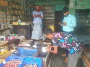 চরফ্যাশনে বেশি দামে সোয়াবিন  তেল বিক্রি করায় জরিমানা