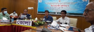 ভোলায় দুর্যোগ মোকাবেলায় ব্যবস্থাপনা  কমিটিকে শক্তিশালী করতে  প্রশিক্ষণ