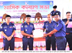 ভোলায় শ্রেষ্ঠ ওসি বোরহানউদ্দিন থানার শাহিন