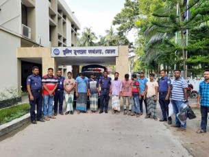 ভোলায় ১০ মোটরসাইকেলসহ চোর চক্রের ৭ সদস্য আটক