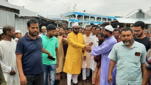 চরফ্যাশনে চেয়ারম্যান পদ প্রার্থী নুরে  আলম মাস্টারের শো-ডাউন