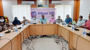 ভোলায় কোভিড-১৯ প্রতিরোধে দি হাঙ্গার প্রজেক্টের টাউনহল মিটিং