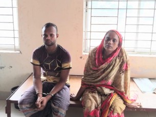 দৌলতখানে গৃহবধূকে হত্যার  অভিযোগে স্বামী শাশুড়ি আটক