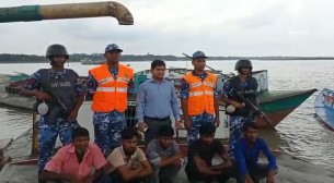 ভোলায় অবৈধভাবে বালু উত্তোলন করায় ড্রেজার ও বলগেট জব্দ,৫ জনের ১৫ দিন কারাদন্ড