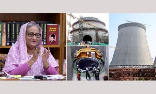 রূপপুর পরমাণু বিদ্যুৎ কেন্দ্র ইউনিট-২-এ রিঅ্যাক্টর প্রেসার ভেসেল স্থাপনের উদ্বোধন করেছেন প্রধানমন্ত্রী