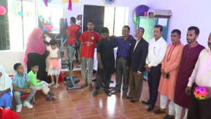 ভোলায় বুদ্ধিপ্রতিবন্ধী স্কুলে অটিজম ও ফিজিওথেরাপী কর্নার উদ্বোধন