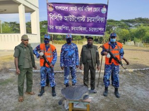 চরফ্যাশনে বিরল প্রজাতির  কচ্ছপ উদ্ধার