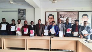  ভোলা প্রেসক্লাবের নির্বাচনে প্রার্থীদের  মনোনয়নপত্র দাখিল