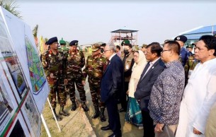 নবনির্মিত মিঠামইন সেনানিবাস পরিদর্শন করলেন রাষ্ট্রপতি