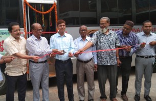 ভোলায় নিজাম হাসিনা ফাউন্ডেশন হাসপাতালের  রোগীদের বিনামূল্যে যাতায়াতের  জন্য বাস সার্ভিস উদ্বোধন