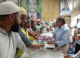 ভোলা জেলা বিএনপিকে শ্রমিক দলের শুভেচ্ছা