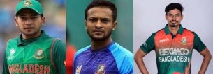 সাকিব-মুশফিক-তাইজুলের উন্নতি