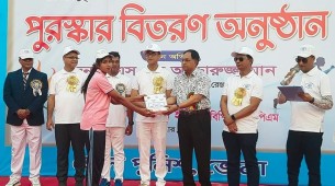 ভোলায় উৎসব মুখর পরিবেশে  বার্ষিক পুলিশ সমাবেশ ও ক্রীড়া প্রতিযোগীতা