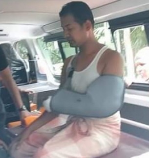 দৌলতখান প্রেসক্লাবের সম্পাদক  সড়ক দুর্ঘটনায় আহত