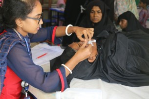 ভোলার ভেলুমিয়ায় ফ্রি চক্ষু ক্যাম্প অনুষ্ঠিত