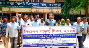 বোরহানউদ্দিনে নিরাপদ মাতৃত্ব দিবস পালিত