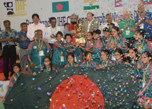 বঙ্গবন্ধু আইএইচএফ চ্যালেঞ্জ ট্রফি: ভারত ইয়ুথ দলকে হারিয়ে চ্যাম্পিয়ন বাংলাদেশ