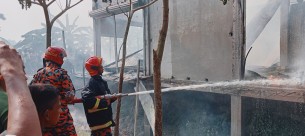 মনপুরা গ্যাস সিলিন্ডার বিষ্ফোরনে পুড়ল ব্যবসায়ীর দোকান