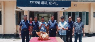 মনপুরায় ১৫ কজি হরিণের মাংসসহ  শিকারী গ্রেফতার