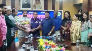 ভোলার নবাগত পুলিশ সুপারের সাথে   জেলা ক্রীড়া সংস্থার সদস্যদের পরিচিতি সভা