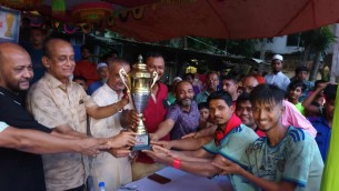 ভোলায় মিনি ফুটবল টুর্ণামেন্টের ফাইনাল খেলা অনুষ্ঠিত