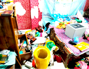 বোরহানউদ্দিনে বসত ঘরে ডাকাতি  কুপিয়ে ২২ ভরি স্বর্ণালংকার ও   ৪ লক্ষাধিক টাকা লুট