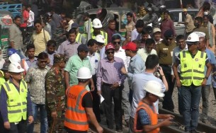 পদ্মা রেল সেতু:ঢাকা-মাওয়া অংশ পর্যবেক্ষণ করেন জিআইবিআর