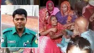 ঢাকায় বিএনপির হামলায় নিহত পুলিশ পারভেজের গ্রামের বাড়িতে শোকের মাতম