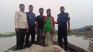 ভোলায় ২১ জেলে আটক ২ জনের কারাদণ্ড