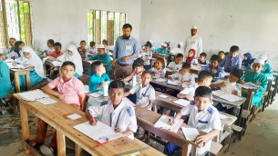 ভোলায় বাংলাদেশ কিন্ডারগার্টেন এসোসিয়েশনের বৃত্তি পরীক্ষা