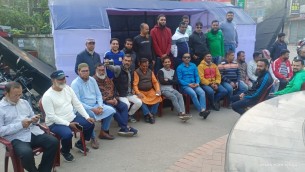 ভোলায় আওয়ামীলীগের অবস্থান কর্মসূচি বিক্ষোভ