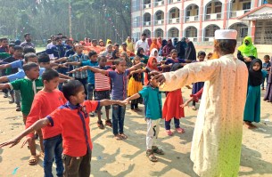 লালমোহনে প্রতিবন্ধী শিশুদের ক্রিড়া প্রতিযোগিতা