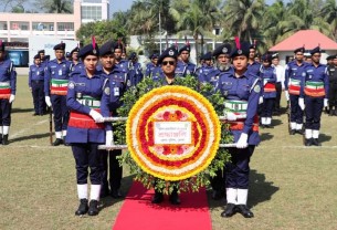 ভোলায় পুলিশ মেমোরিয়াল ডে  কর্তব্যরত অবস্থায় জীবন উৎসর্গকারী পুলিশ  সদস্যদের শ্রদ্ধা ও ভালোবাসায় স্মরণ