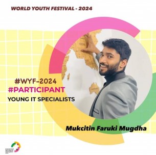 বিশ্ব যুব উৎসবে রাশিয়া গেলেন ভোলার মুকসিতীন ফারুকী