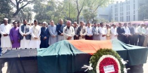 জাতীয় প্রেস ক্লাবে সাংবাদিক ইহসানুল করিম হেলালের নামাজে জানাজা অনুষ্ঠিত