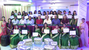 ভোলায় বেকার যুবকদের প্রশিক্ষণ  শেষে টুলস ও সনদ বিতরণ