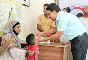 লালমোহনে ভিটামিন ‘এ’ প্লাস ক্যাপসুল খেল ৪৫ হাজার ২৪৯ শিশু