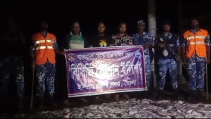 ভোলায় ঢাকাগামী লঞ্চ থেকে ১ হাজার কেজি অবৈধ সামুদ্রিক মাছ জব্দ