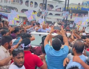 দৌলতখানে সাবেক এমপি হাফিজ   ইব্রাহীমকে গণসংবর্ধনা