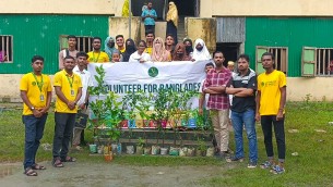 ভোলায় পরিবেশ রক্ষায় ভলান্টিয়ার ফর   বাংলাদেশের  বৃক্ষরোপণ কর্মসূচি পালন