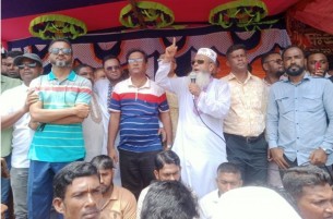 আন্দোলনে গণহত্যার বিচারের দাবিতে চরফ্যাশনে বিএনপি’র বিক্ষোভ সমাবেশ