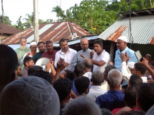 ভোলার রাজাপুরে উপজেলা বিএনপির  সভাপতি  আসিফ আলতাফের পথসভা