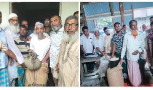 ভোলার দৌলতখানে সুষ্ঠুভাবে চাল বিতরণে জেলেরা খুশি