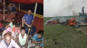 মা ইলিশ রক্ষা অভিযানের প্রথম দিনে ভোলা চরফ্যাশনে ৮ জেলে আটক