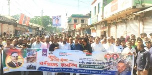 বোরহানউ‌দ্দি‌নে জাতীয় বিপ্লব ও সংহ‌তি দিবস পা‌লিত