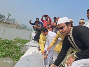 তজুমদ্দিন ও লালমোহনে বাঁধ পূর্ণবাসন ও নিষ্কাশন প্রকল্পের উদ্বোধন