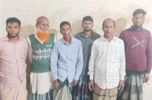 লালমোহন ওয়ারেন্টভূক্ত ৬ আসামি গ্রেফতার